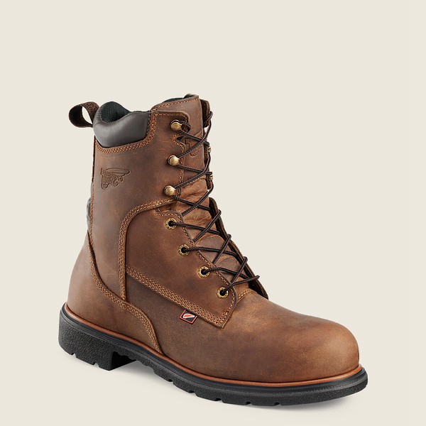 Red Wing Safety Boots Brown - Mens Dynaforce® - 8-inch Toe - 3625-ZKVQB